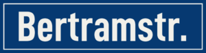 Straßenschild Bertramstraße