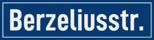Straßenschild Berzeliusstraße