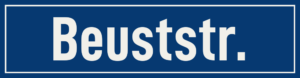 Straßenschild Beuststraße