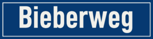 Straßenschild Bieberweg