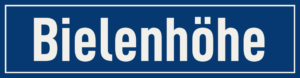 Straßenschild Bielenhöhe