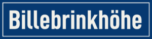Straßenschild Billebrinkhöhe