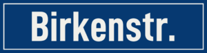 Straßenschild Birkenstraße