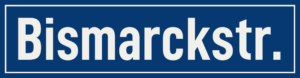 Straßenschild Bismarckstraße
