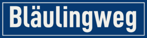 Straßenschild Bläulingweg
