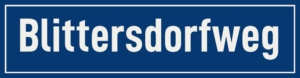 Straßenschild Blittersdorfweg