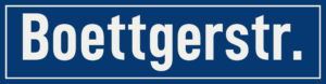 Straßenschild Boettgerstraße