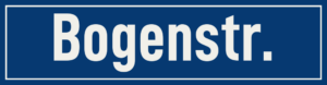 Straßenschild Bogenstraße