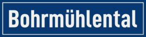 Straßenschild Bohrmühlental