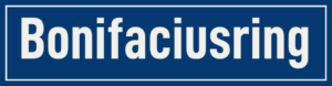 Straßenschild Bonifaciusring