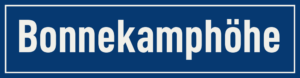 Straßenschild Bonnekamphöhe