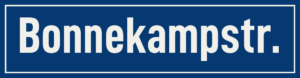 Straßenschild Bonnekampstraße