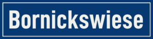 Straßenschild Bornickswiese