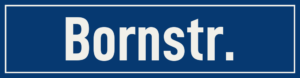 Straßenschild Bornstraße