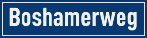 Straßenschild Boshamerweg
