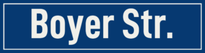 Straßenschild Boyer Straße