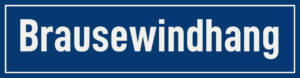 Straßenschild Brausewindhang