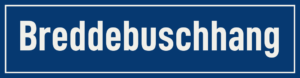 Straßenschild Breddebuschhang
