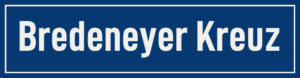 Straßenschild Bredeneyer Kreuz