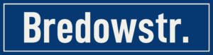 Straßenschild Bredowstraße