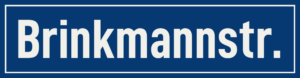 Straßenschild Brinkmannstraße