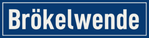 Straßenschild Brökelwende