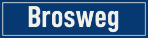 Straßenschild Brosweg