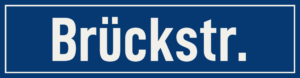 Straßenschild Brückstraße