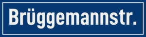 Straßenschild Brüggemannstraße