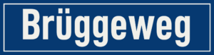 Straßenschild Brüggeweg