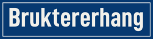 Straßenschild Bruktererhang