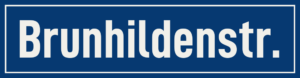 Straßenschild Brunhildenstraße