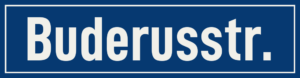 Straßenschild Buderusstraße