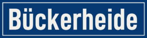 Straßenschild Bückerheide