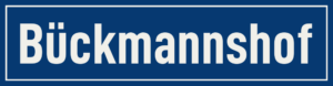 Straßenschild Bückmannshof