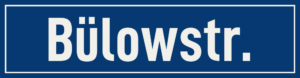 Straßenschild Bülowstraße
