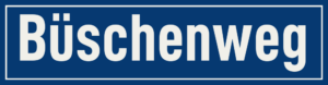 Straßenschild Büschenweg