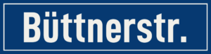 Straßenschild Büttnerstraße