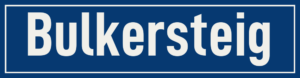 Straßenschild Bulkersteig