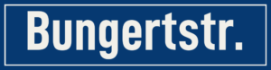Straßenschild Bungertstraße