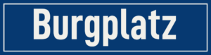 Straßenschild Burgplatz