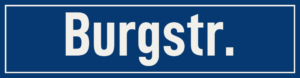 Straßenschild Burgstraße