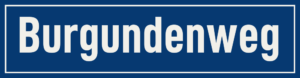 Straßenschild Burgundenweg