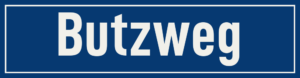 Straßenschild Butzweg