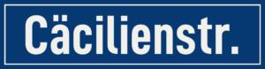 Straßenschild Cäcilienstraße