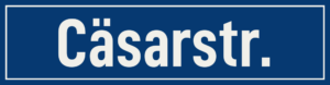 Straßenschild Cäsarstraße