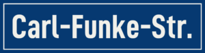 Straßenschild Carl-Funke-Straße