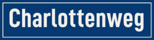 Straßenschild Charlottenweg