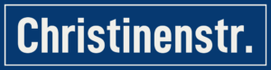 Straßenschild Christinenstraße