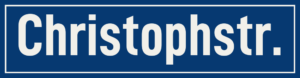 Straßenschild Christophstraße